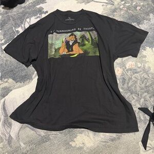 Black rare vintage 90s disney’s the lion king graphic tee